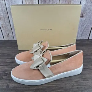 Michael Kors Val Suede Slip On Loafer Sneaker Women's Sz 8 Light Dusk (NIB)