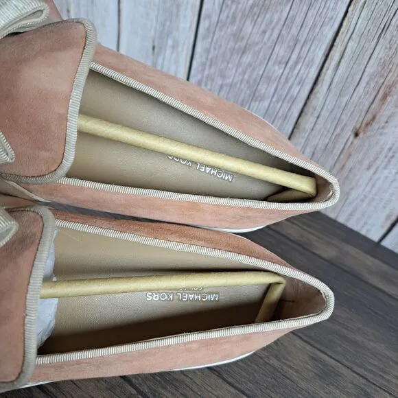 Michael Kors Val Suede Slip On Loafer Sneaker Women's Sz 8 Light Dusk (NIB)