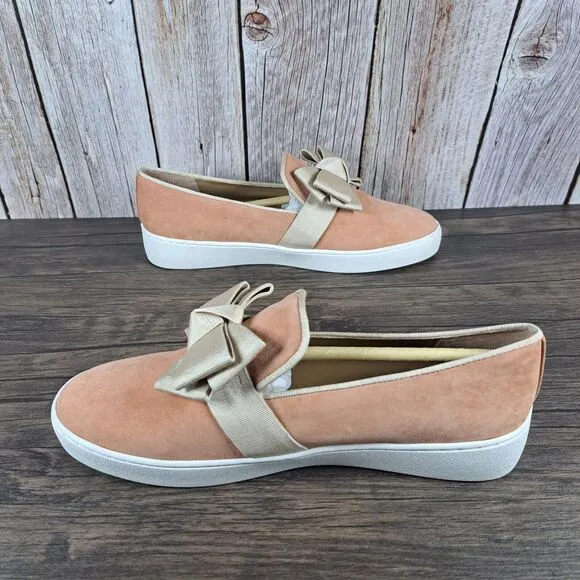 Michael Kors Val Suede Slip On Loafer Sneaker Women's Sz 8 Light Dusk (NIB)