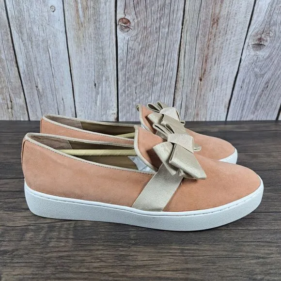 Michael Kors Val Suede Slip On Loafer Sneaker Women's Sz 8 Light Dusk (NIB)