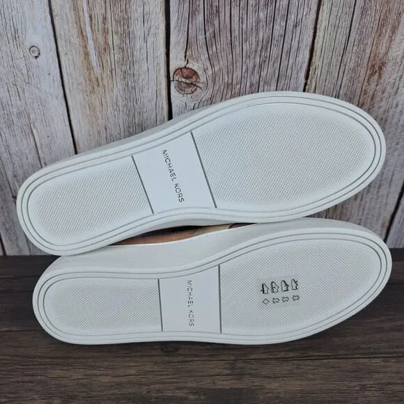 Michael Kors Val Suede Slip On Loafer Sneaker Women's Sz 8 Light Dusk (NIB)