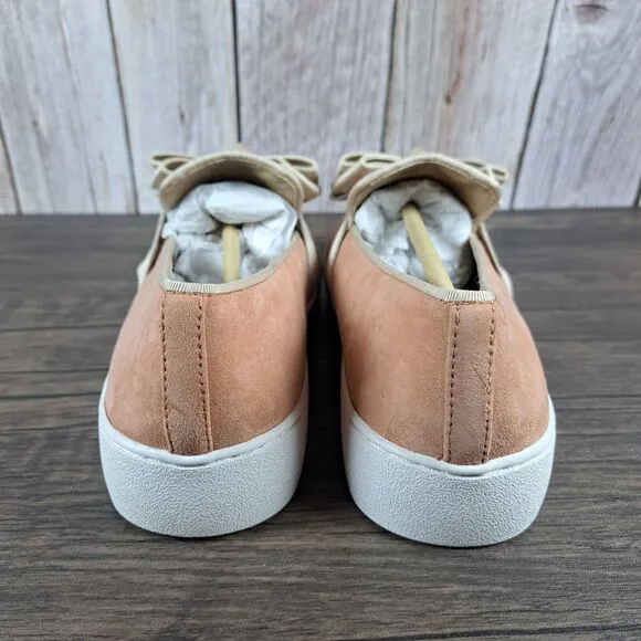Michael Kors Val Suede Slip On Loafer Sneaker Women's Sz 8 Light Dusk (NIB)