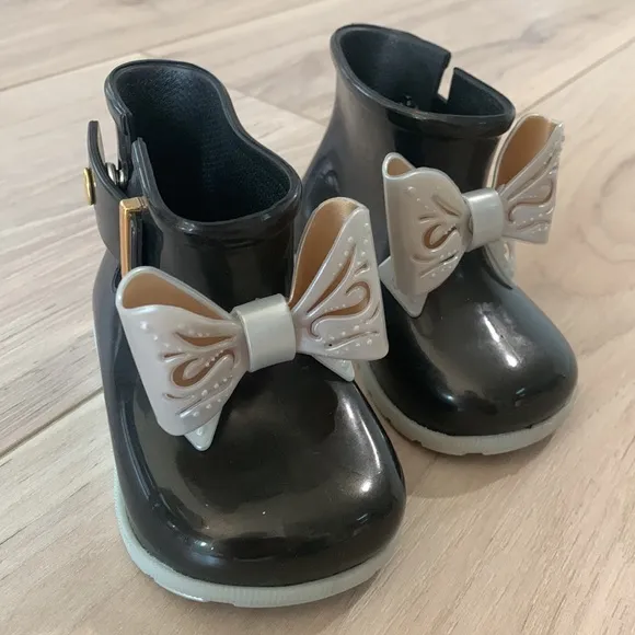 Mini Melissa Bow Rain Boots