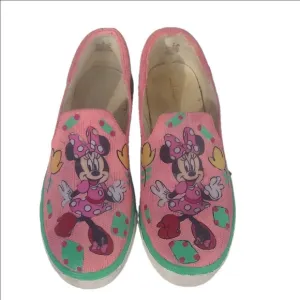 Minnie Mouse Pink Kids Slip-On Shoes