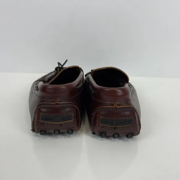 Minnie Tonka Classic Driver Moccasin Slip On Leather Brown Mens 11