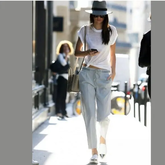 Miu Miu Off White Leather Slip-On Shoes with Silver Accents