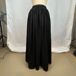 MM Couture by Miss Me Black Pleated Flowy Maxi Skirt Size XS