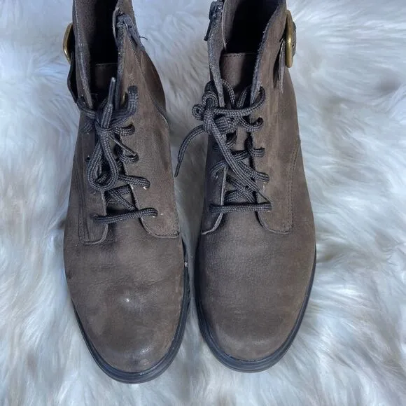 Munro Bradley Brown Tumbled Nubuck Hiking Boots Sz 9