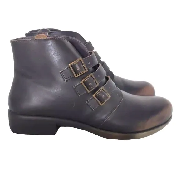 NAOT Calima Ankle Boots Booties Womens Size EU 36 US 5 Brown Aura NEW NWT NWOB