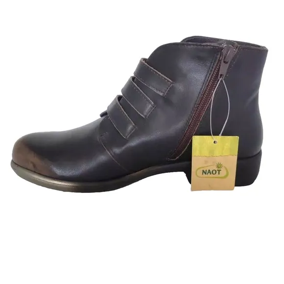NAOT Calima Ankle Boots Booties Womens Size EU 36 US 5 Brown Aura NEW NWT NWOB