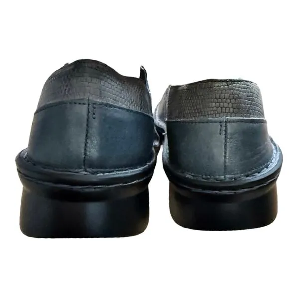 NAOT Celesta Shoes Contrasting Leathers Gray Blue Comfort Israel EU 37 US 6-6.5