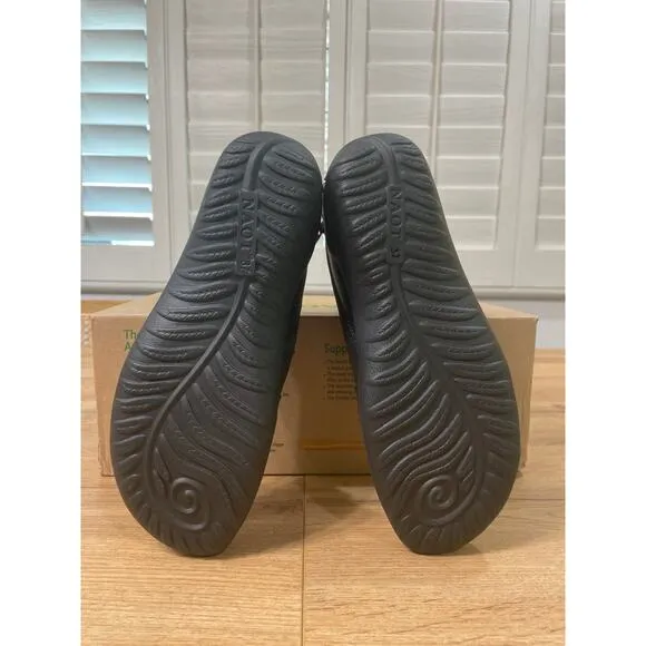 Naot Patu Boots Black Soft Leather Size 6 US 37 EU NIB Comfy Arch Support