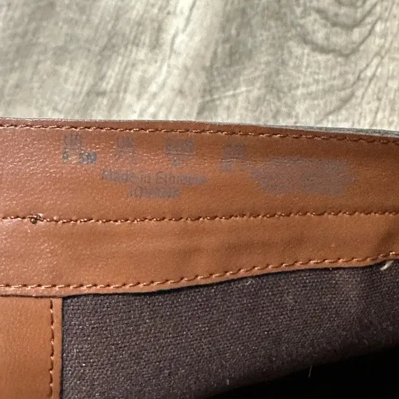 Naturalizer 9.5 Brown High Calf Fashion Leather Riding Boots Zip Up Caramel Used