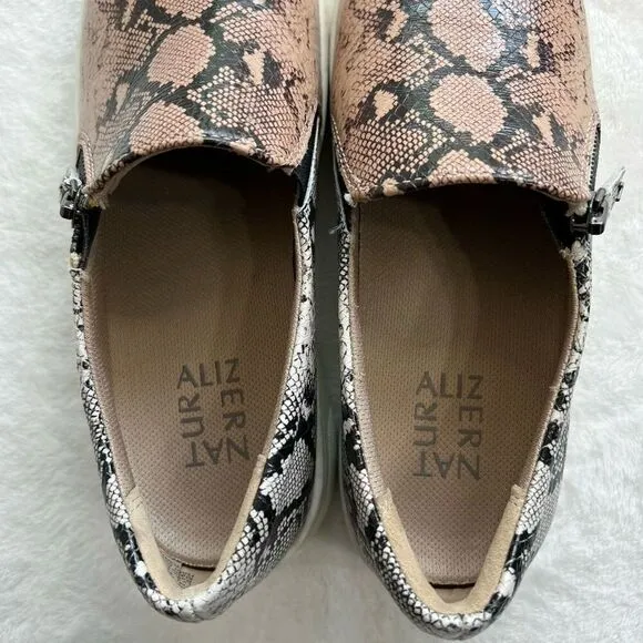 Naturalizer Hawthorn Sneakers Animal Print Slip On Shoes 7 Women