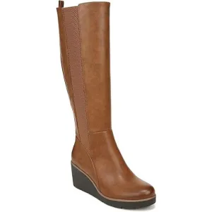 Naturalizer Soul Adrian Wedge Tall Boots Women's Size 6 M Tan Brown Worn Once