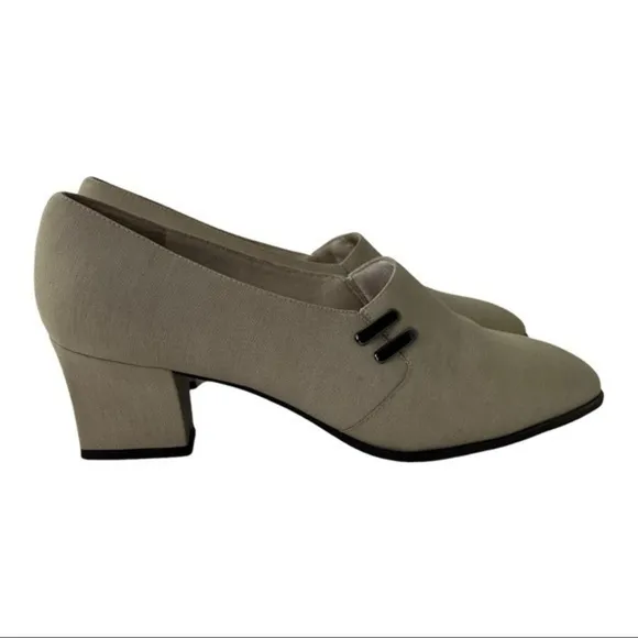 Naturalizer Womens Casual Slip On Pump Heels Booties Brown Suede size 9