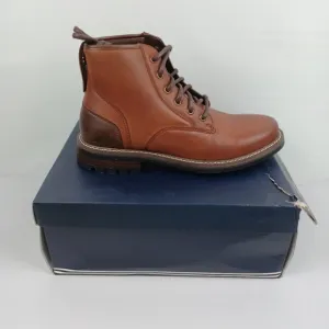 Nautica men's fashion Chukka Derby smooth toe Boots brown‎ size 7.5