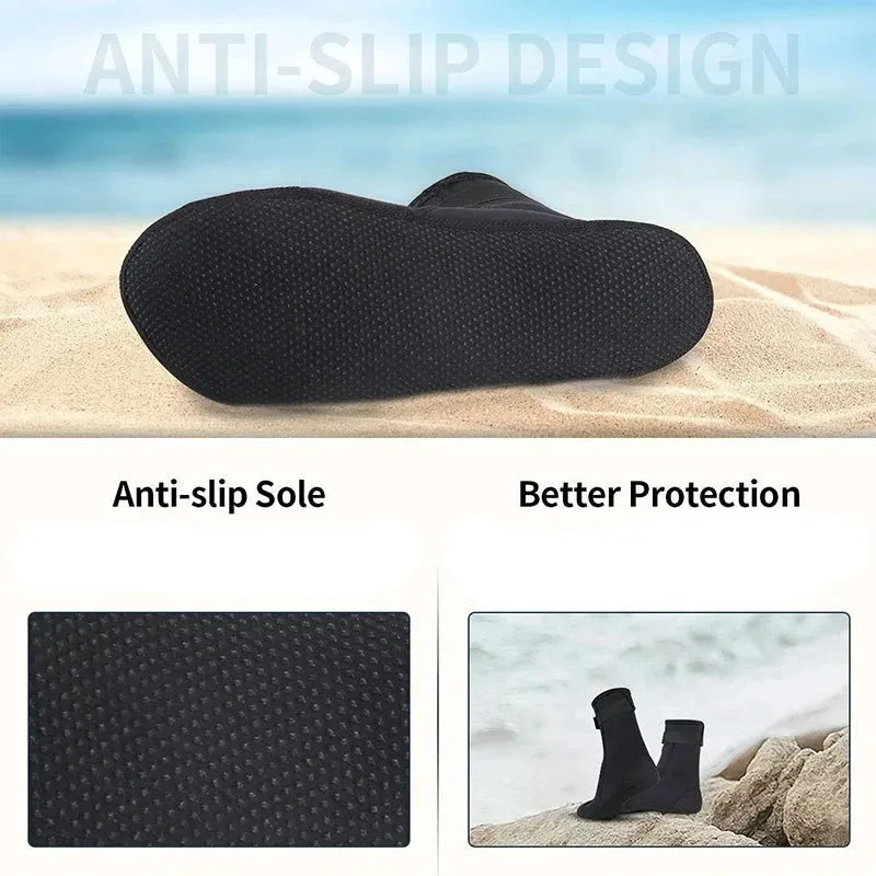Neoprene Diving Socks - 3mm Aqua Boots for Scuba, Snorkeling, Swimming & Surfing