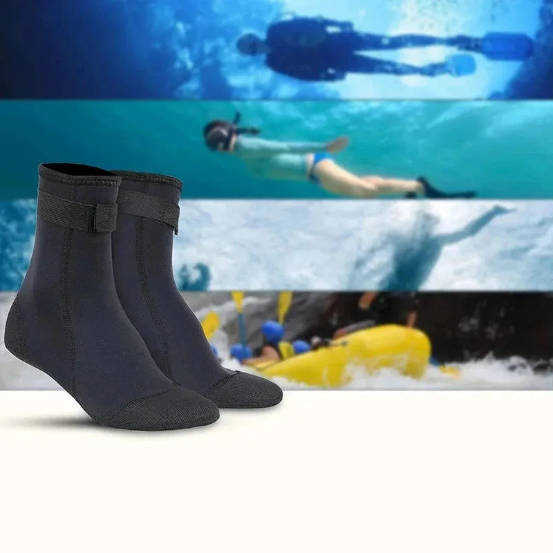Neoprene Diving Socks - 3mm Aqua Boots for Scuba, Snorkeling, Swimming & Surfing