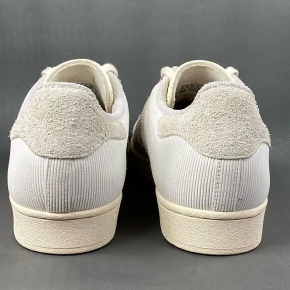NEW ADIDAS SUPERSTAR ‘PLAID’ WONDER WHITE Sneaker shoes mens size 11.5
