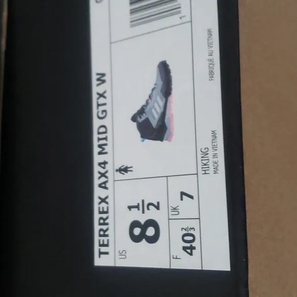 New Adidas Terrex AX4 Mid Gortex Gray Ankle Hiking Boots