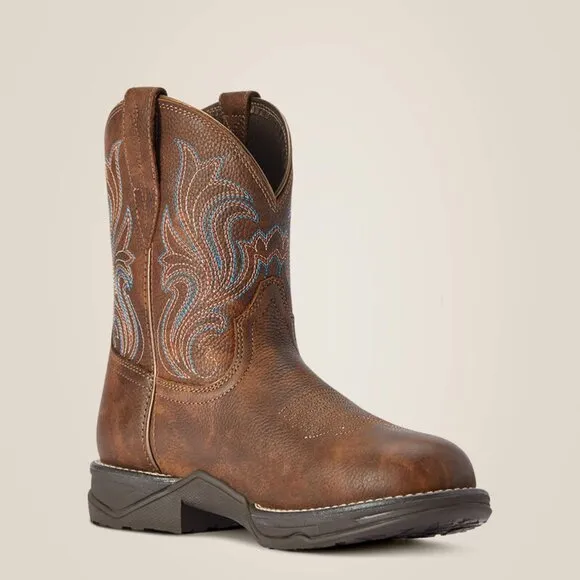NEW ARIAT Leather Anthem Round Toe Shortie Western Boots copper for women 667tn