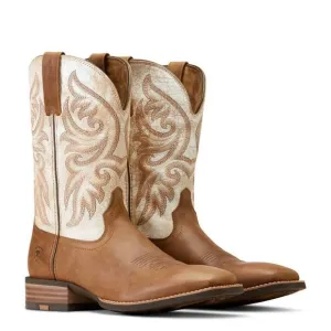 NEW ARIAT men's slingshot smartlite western boots in tan/bone