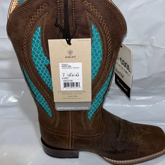 NEW ARIAT Womens Venttek Ultra Western Boot Size 7