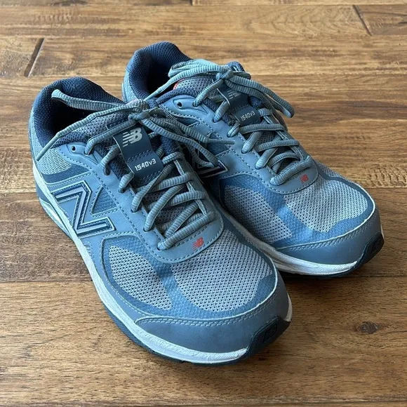 New Balance 1540v3 Running Shoes Comfort Walking Sneakers Gray Blue Size 8