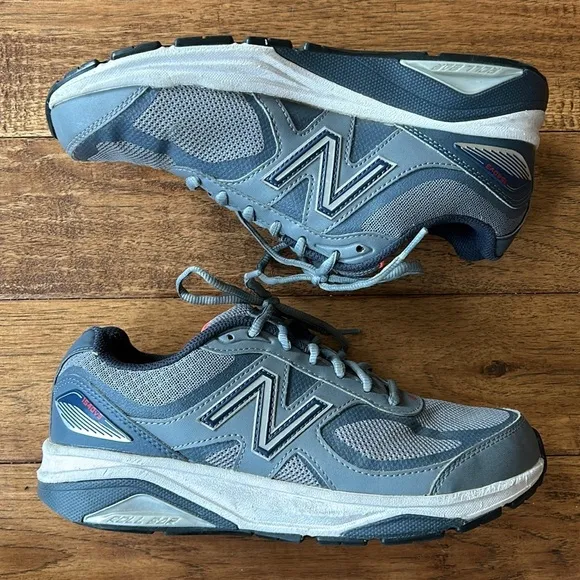New Balance 1540v3 Running Shoes Comfort Walking Sneakers Gray Blue Size 8