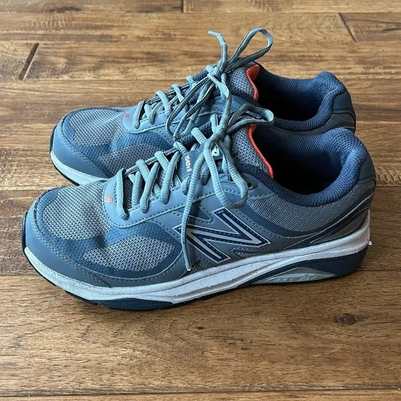 New Balance 1540v3 Running Shoes Comfort Walking Sneakers Gray Blue Size 8