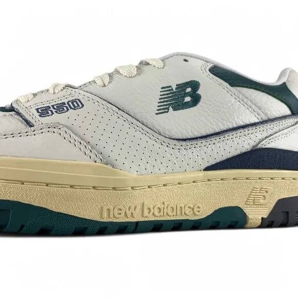New Balance 550 Mini Logo Pack White Green Men's Shoes Sneakers BB550PTB