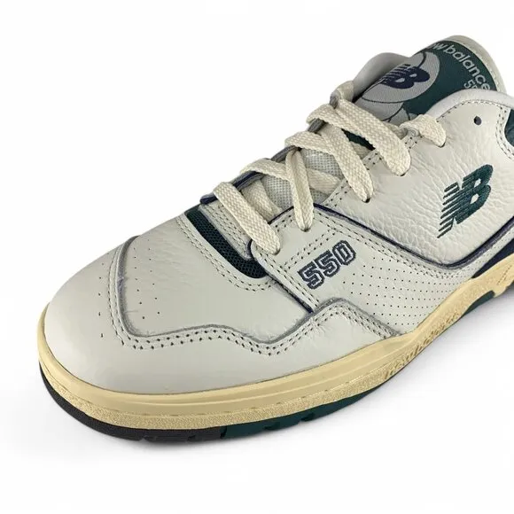 New Balance 550 Mini Logo Pack White Green Men's Shoes Sneakers BB550PTB