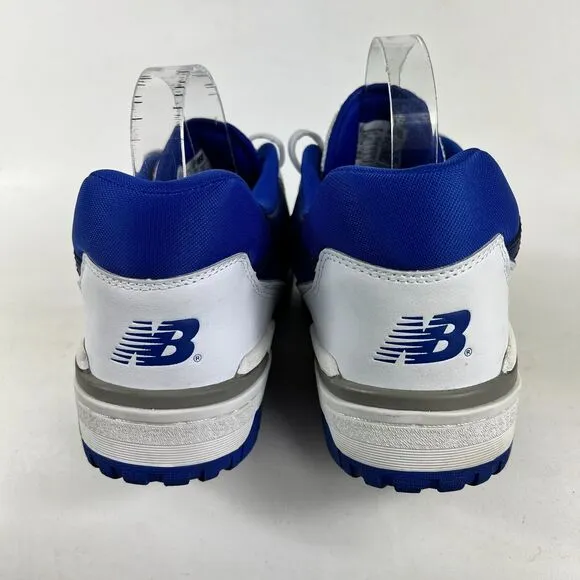 New Balance 550 Sneaker Men's 12 White Infinity Blue Suede Basketball Shoes
