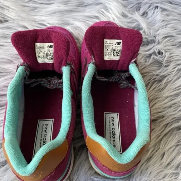 New Balance™ 574 Lace-Up Suede Running Shoes Kids 3 1/2 M Magenta New(KL574NFG)