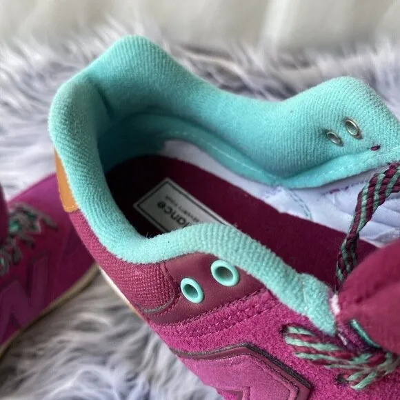 New Balance™ 574 Lace-Up Suede Running Shoes Kids 3 1/2 M Magenta New(KL574NFG)