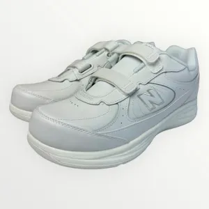 New Balance 577 Hook &amp; Loop Walking Shoes Mens White Everyday Casual Sneakers 10