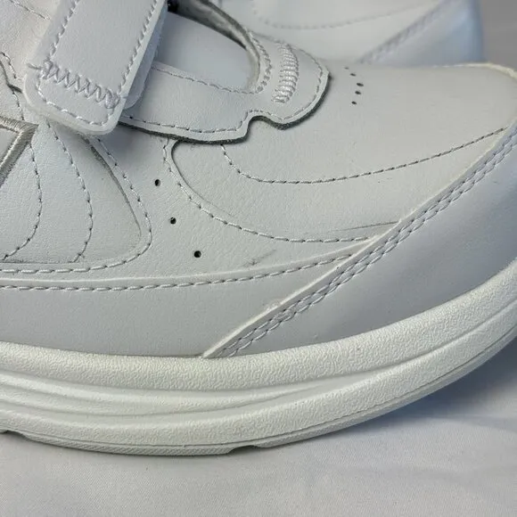 New Balance 577 Hook &amp; Loop Walking Shoes Mens White Everyday Casual Sneakers 10