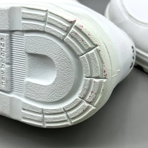 New Balance 674 Sneakers Men Size 10 4E White Leather Hook &amp; Loop Comfort Shoes