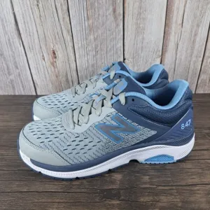 New Balance 847v4 Walking Shoes Women's Sz 8 B Light Aluminum Vintage Indigo