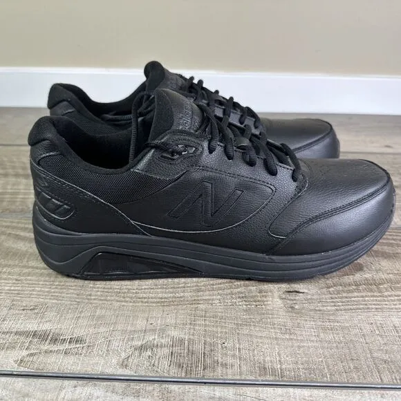 New Balance 928v2 Mens Size 12 2E Shoes Black Leather Walking Athletic MW928BK2