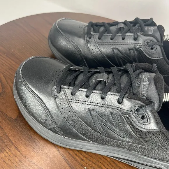 New Balance 928v3‎ Shoes Men's 7 2E Wide Black Leather Rollbar Walking Sneakers