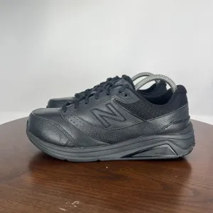 New Balance 928v3‎ Shoes Men's 7 2E Wide Black Leather Rollbar Walking Sneakers