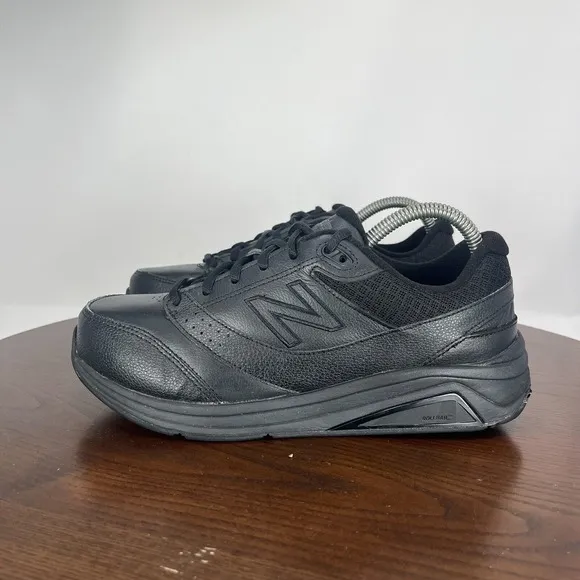 New Balance 928v3‎ Shoes Men's 7 2E Wide Black Leather Rollbar Walking Sneakers