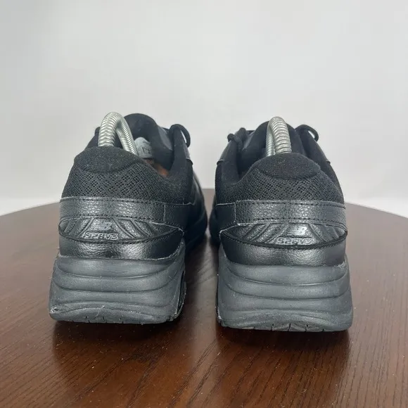 New Balance 928v3‎ Shoes Men's 7 2E Wide Black Leather Rollbar Walking Sneakers
