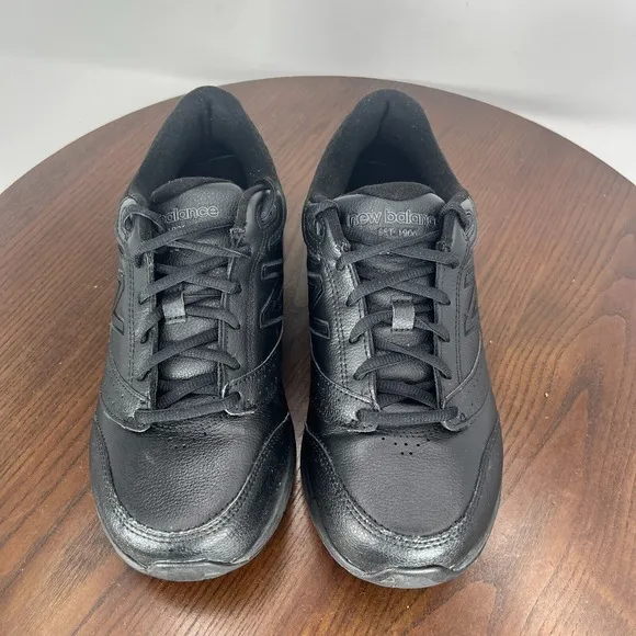 New Balance 928v3‎ Shoes Men's 7 2E Wide Black Leather Rollbar Walking Sneakers
