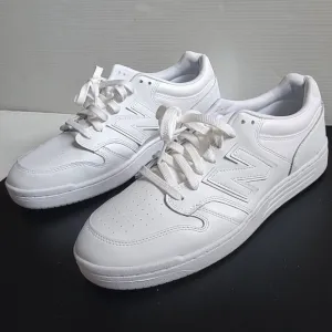 New Balance Classics Unisex BB480 Men white leather Shoes Size 11 BB480L3W EUC