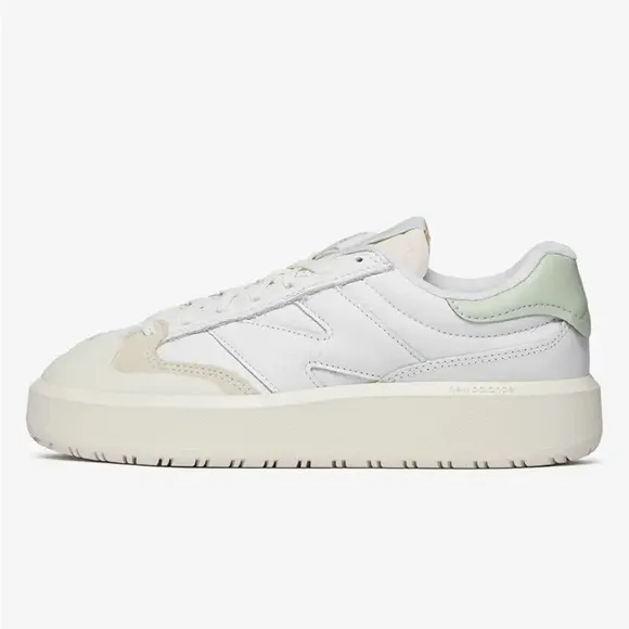 New Balance • CT302 Unisex Tennis Shoes – White / Sea Green