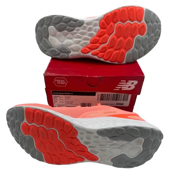 New Balance Fresh Foam Arishi v4 Running Shoes Cushioned Coral Orange 9.5