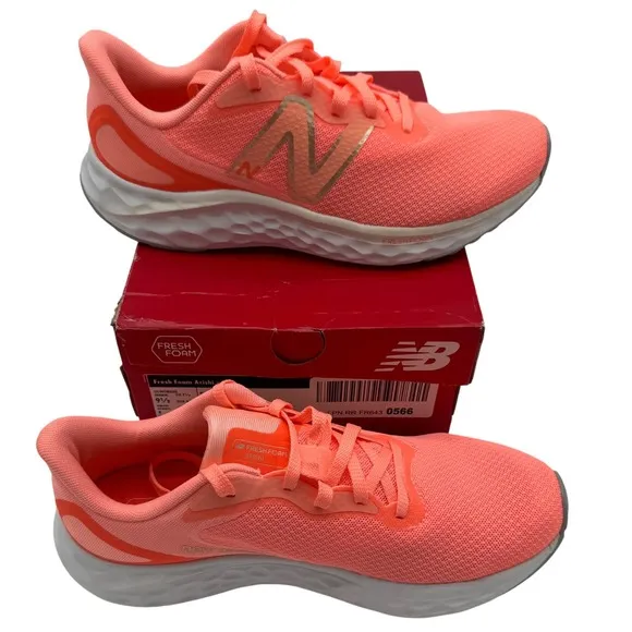 New Balance Fresh Foam Arishi v4 Running Shoes Cushioned Coral Orange 9.5